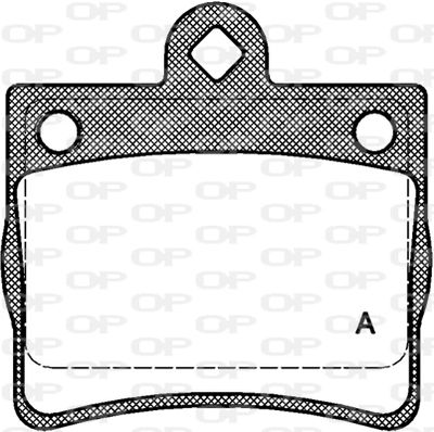 BPA063000 OPEN PARTS Комплект тормозных колодок, дисковый тормоз