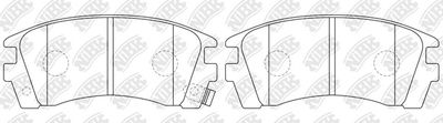 PN2225 NiBK Комплект тормозных колодок, дисковый тормоз