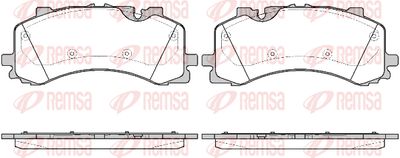 174400 REMSA Комплект тормозных колодок, дисковый тормоз