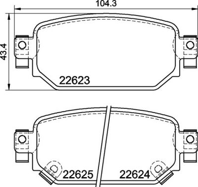 P49063 BREMBO Комплект тормозных колодок, дисковый тормоз