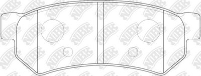 PN0442 NiBK Комплект тормозных колодок, дисковый тормоз