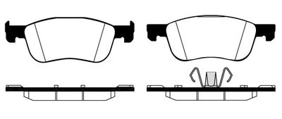 RA12010 RAICAM Комплект тормозных колодок, дисковый тормоз