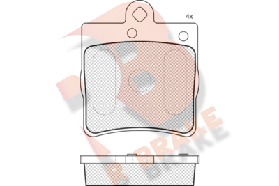 RB1311396 R BRAKE Комплект тормозных колодок, дисковый тормоз