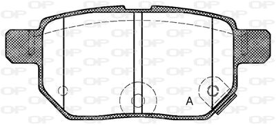 BPA128622 OPEN PARTS Комплект тормозных колодок, дисковый тормоз