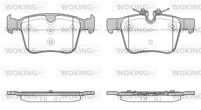 P1416345 WOKING Комплект тормозных колодок, дисковый тормоз