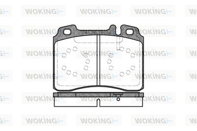 P279300 WOKING Комплект тормозных колодок, дисковый тормоз