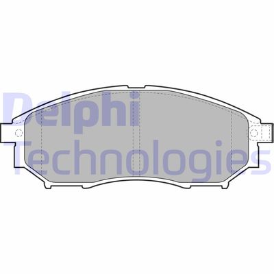 LP2030 DELPHI Комплект тормозных колодок, дисковый тормоз