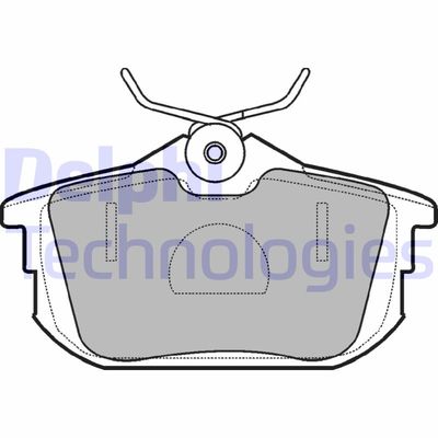 LP1593 DELPHI Комплект тормозных колодок, дисковый тормоз