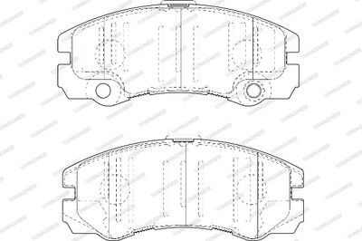 WBP23250A WAGNER Комплект тормозных колодок, дисковый тормоз