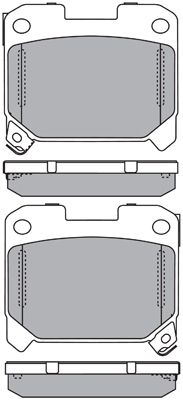 ASN2171 AISIN Комплект тормозных колодок, дисковый тормоз