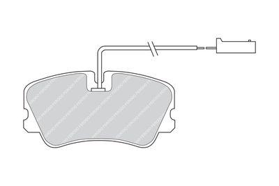 FDB727 FERODO Комплект тормозных колодок, дисковый тормоз
