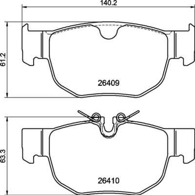 P36039 BREMBO Комплект тормозных колодок, дисковый тормоз