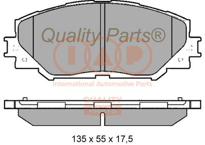 70417180 IAP QUALITY PARTS Комплект тормозных колодок, дисковый тормоз