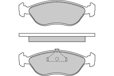 120656 E.T.F. Комплект тормозных колодок, дисковый тормоз