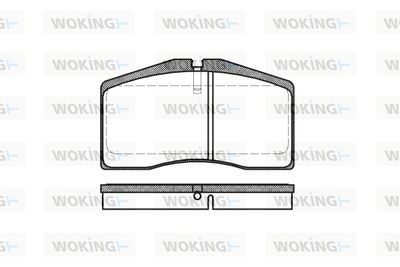 P548300 WOKING Комплект тормозных колодок, дисковый тормоз