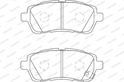 WBP24283B WAGNER Комплект тормозных колодок, дисковый тормоз
