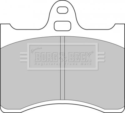 BBP1538 BORG & BECK Комплект тормозных колодок, дисковый тормоз