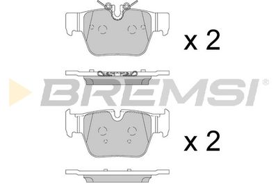 BP3903 BREMSI Комплект тормозных колодок, дисковый тормоз