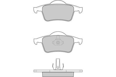 120843 E.T.F. Комплект тормозных колодок, дисковый тормоз