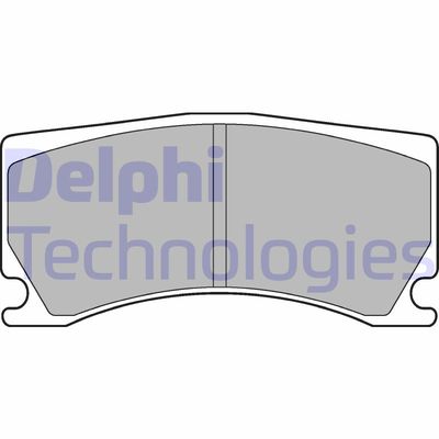 LP3174 DELPHI Комплект тормозных колодок, дисковый тормоз