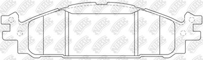 PN0622 NiBK Комплект тормозных колодок, дисковый тормоз