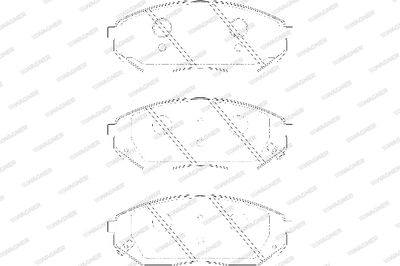 WBP24092A WAGNER Комплект тормозных колодок, дисковый тормоз