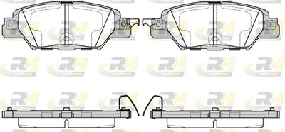 2167700 ROADHOUSE Комплект тормозных колодок, дисковый тормоз