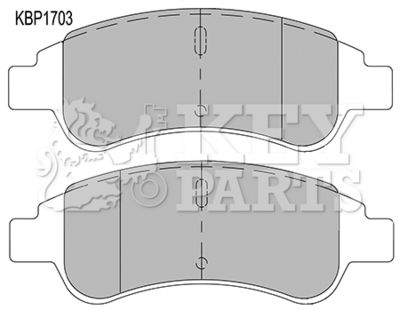 KBP1703 KEY PARTS Комплект тормозных колодок, дисковый тормоз