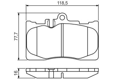 0986495138 BOSCH Комплект тормозных колодок, дисковый тормоз