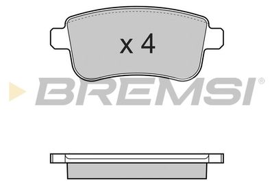 BP3384 BREMSI Комплект тормозных колодок, дисковый тормоз