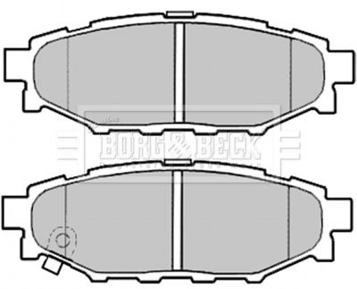 BBP2004 BORG & BECK Комплект тормозных колодок, дисковый тормоз