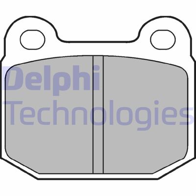 LP87 DELPHI Комплект тормозных колодок, дисковый тормоз