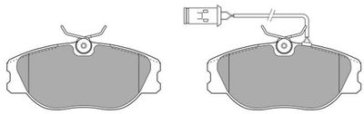 FBP0582 FREMAX Комплект тормозных колодок, дисковый тормоз
