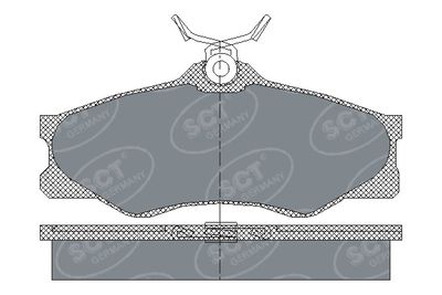 SP140PR SCT - MANNOL Комплект тормозных колодок, дисковый тормоз