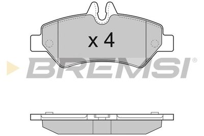 BP3293 BREMSI Комплект тормозных колодок, дисковый тормоз