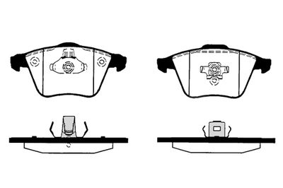 RA08243 RAICAM Комплект тормозных колодок, дисковый тормоз