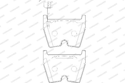 WBP23751B WAGNER Комплект тормозных колодок, дисковый тормоз