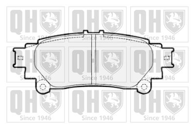 BP1700 QUINTON HAZELL Комплект тормозных колодок, дисковый тормоз