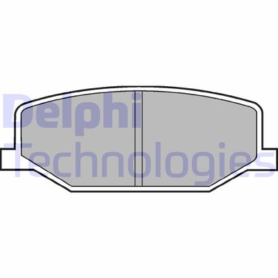 LP527 DELPHI Комплект тормозных колодок, дисковый тормоз