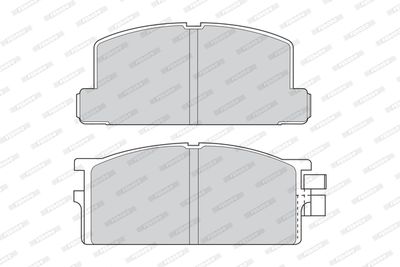 FVR295 FERODO Комплект тормозных колодок, дисковый тормоз
