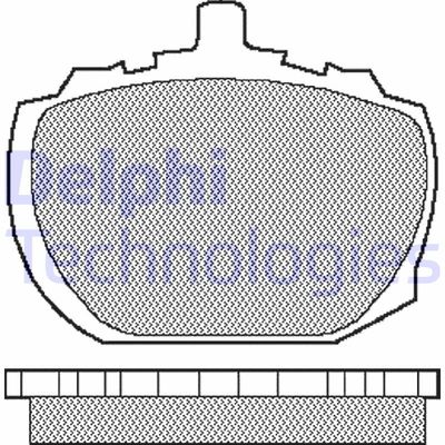 LP48 DELPHI Комплект тормозных колодок, дисковый тормоз