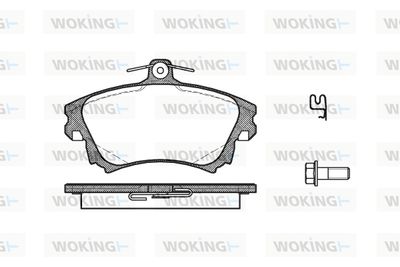 P608302 WOKING Комплект тормозных колодок, дисковый тормоз