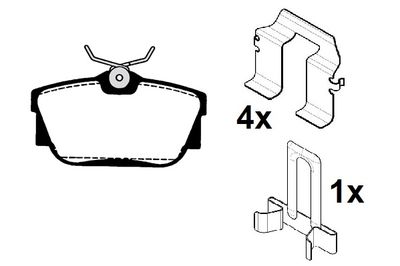 RA07931K1 RAICAM Комплект тормозных колодок, дисковый тормоз