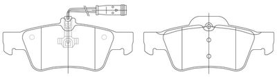 FP1238E FIT Комплект тормозных колодок, дисковый тормоз