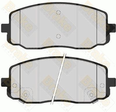 PA1577 Brake ENGINEERING Комплект тормозных колодок, дисковый тормоз