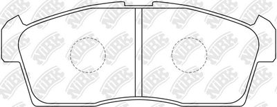 PN9426 NiBK Комплект тормозных колодок, дисковый тормоз