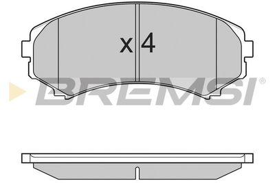 BP3001 BREMSI Комплект тормозных колодок, дисковый тормоз