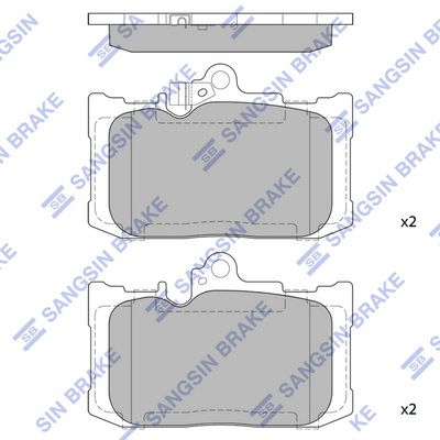 SP4552 Hi-Q Комплект тормозных колодок, дисковый тормоз