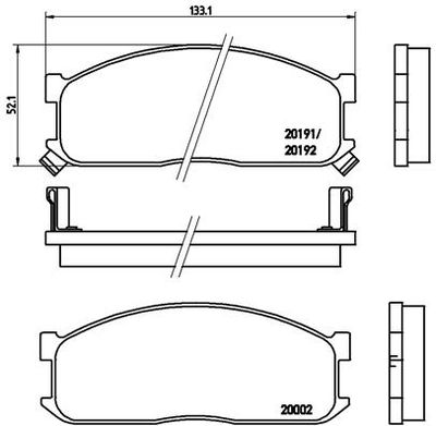 P49010 BREMBO Комплект тормозных колодок, дисковый тормоз