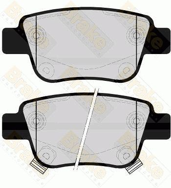 PA1614 Brake ENGINEERING Комплект тормозных колодок, дисковый тормоз